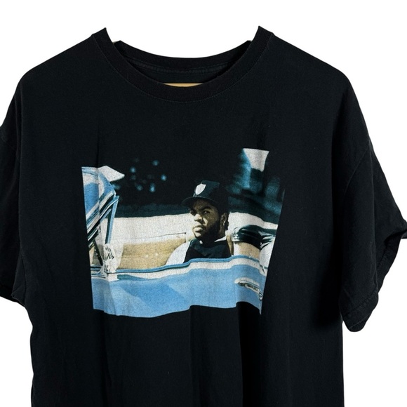 VINTAGE 90s Ice Cube Graphic Crewneck Tee in Black Size XL - Picture 4 of 7